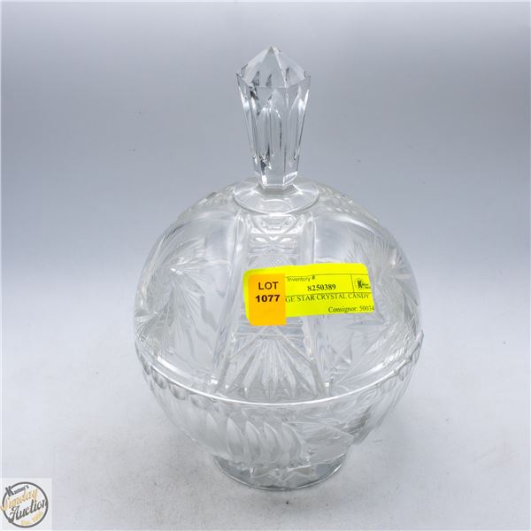 VINTAGE STAR CRYSTAL CANDY DISH