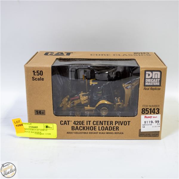 DIECAST MASTERS CAT 420E IT CENTER PIVOT BACKHOE