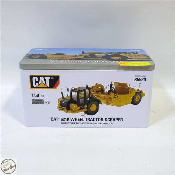 DIECAST MASTERS CAT 621K WHEEL TRACTOR-SCRAPER