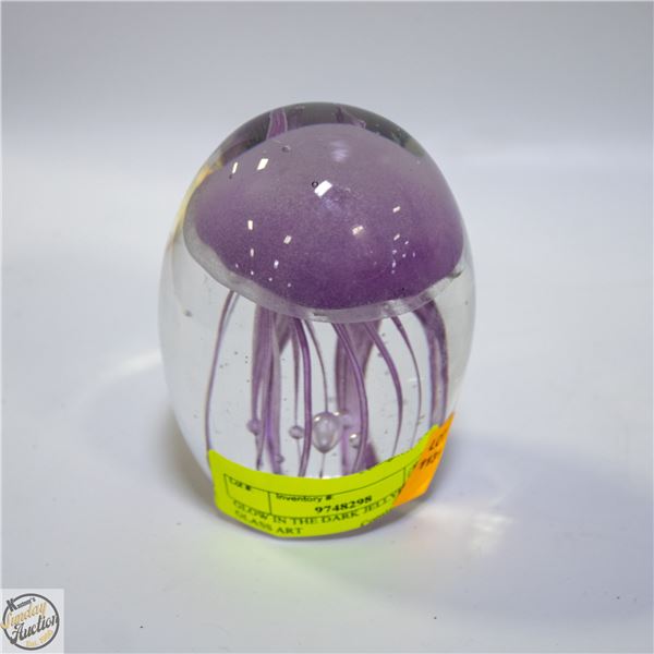 GLOW IN THE DARK JELLYFISH GLASS ART