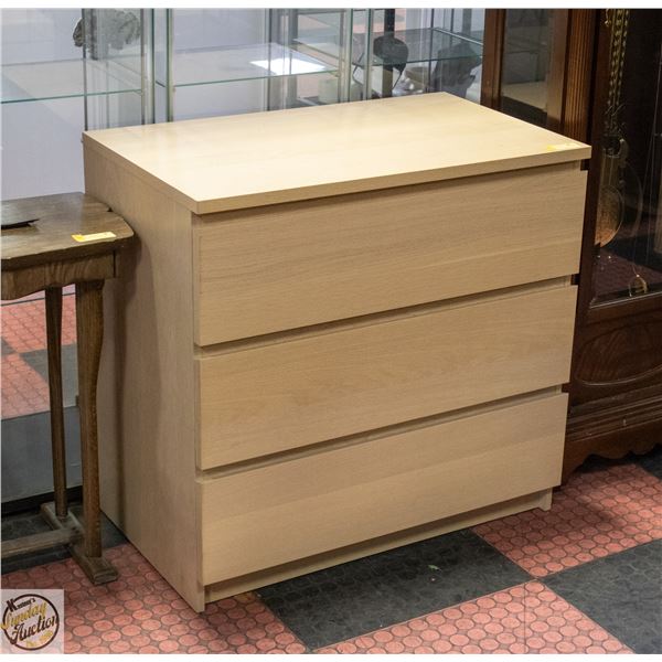OVERSIZED 3 DRAWER NIGHTSTAND 32" X 19" X 30"