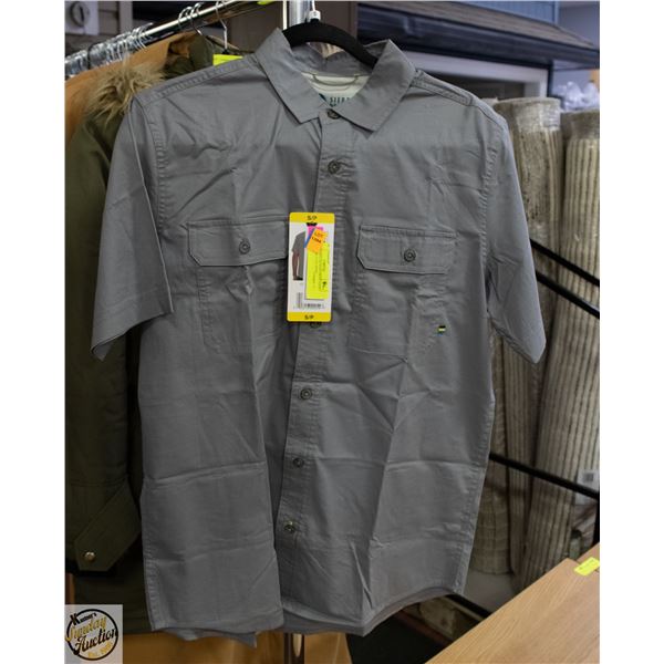NEW SIERRA DESIGNS MEN'S SHORT SLEEVE BUTTON SHIRT