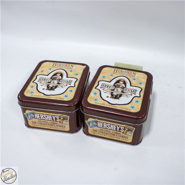 2 TINS OF ESTATE HERSHEYS COLLECTABLE