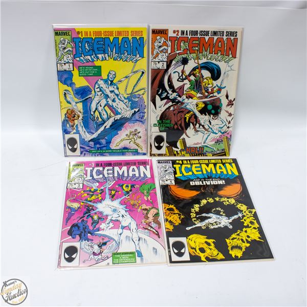 ICEMAN MARVEL SERIES #1-4 1984 CAMEO OF