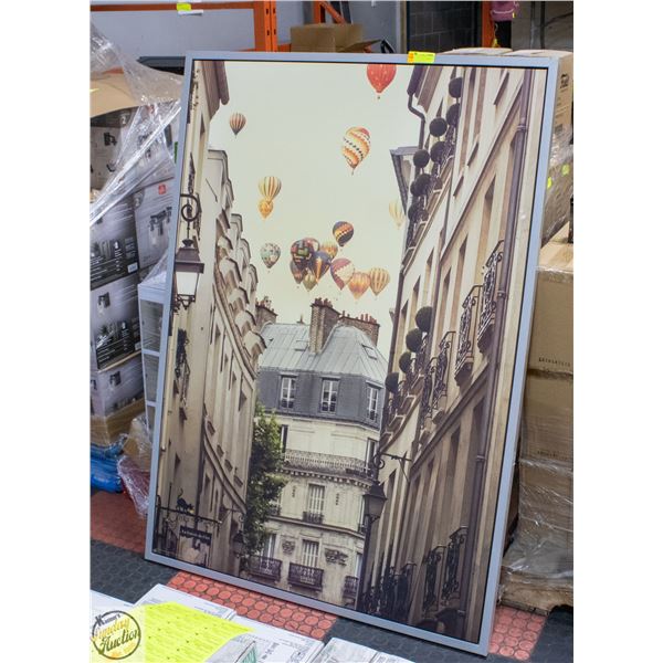 LARGE HOT AIR BALLOON CANVAS PICTURE