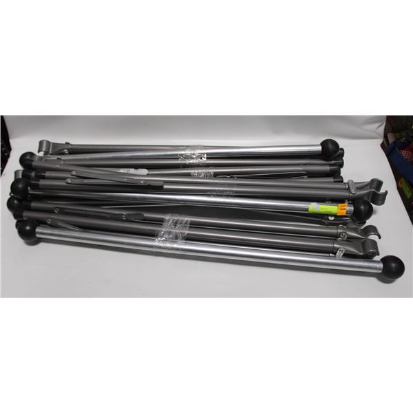 4 FOLDABLE CLOTHING RACK STANDS EASY STORAGE