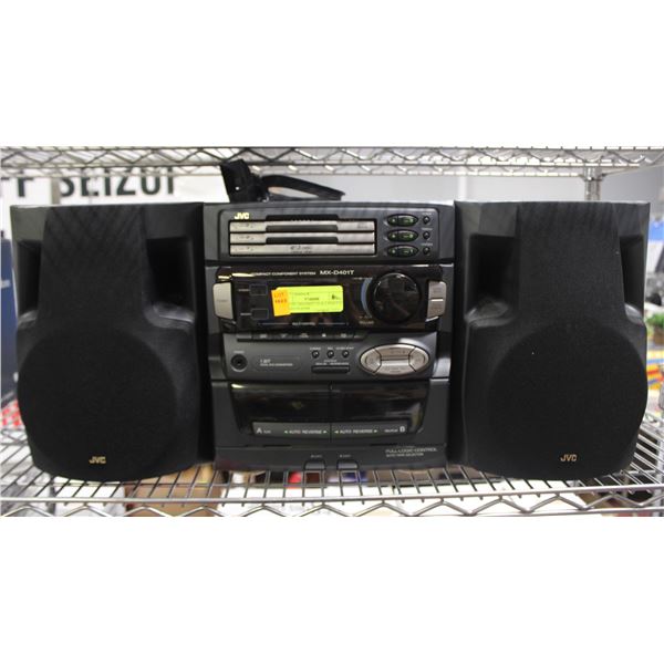MINI JVC MX-D40IT CD & CASSETTE STEREO PLAYER