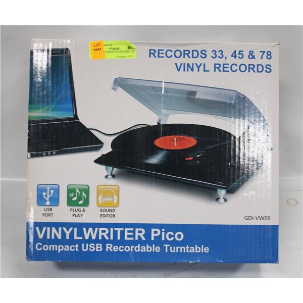 VINYL RECORD PLAYER WITH USB PORT
