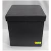 Image 1 : LEATHERETTE STORAGE STOOL