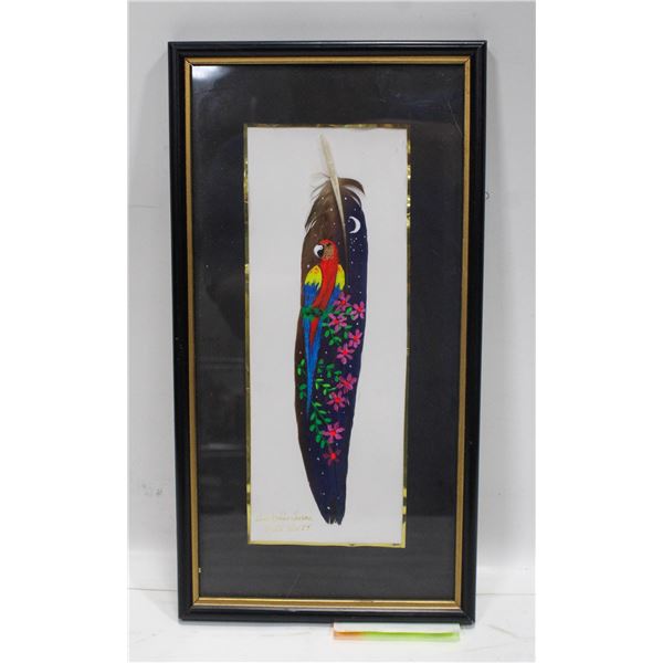 PAINTED FEATHER FROM COSTA RICA
