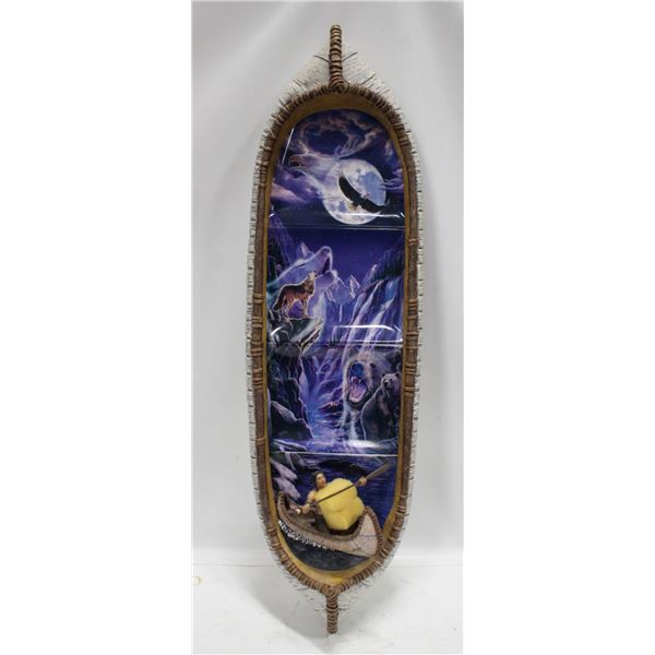 INDIGENOUS CERAMIC CANOE WALL ART