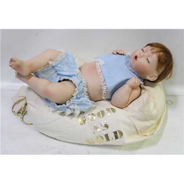 ASHTON-DRAKE GOOD AS GOLD PORCELAIN BABY DOLL