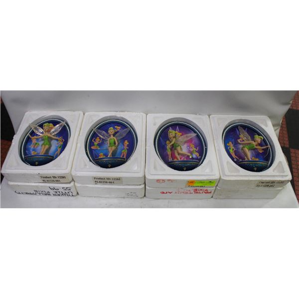 4 DISNEY TINKERBELL LTD EDITION PLATES