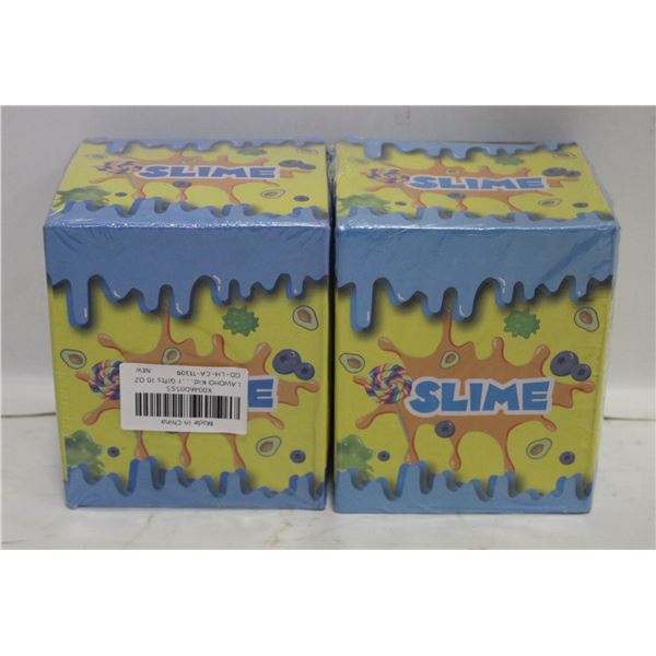 2 NEW SLIME KIT 300ML BLACK CAT PURPLE