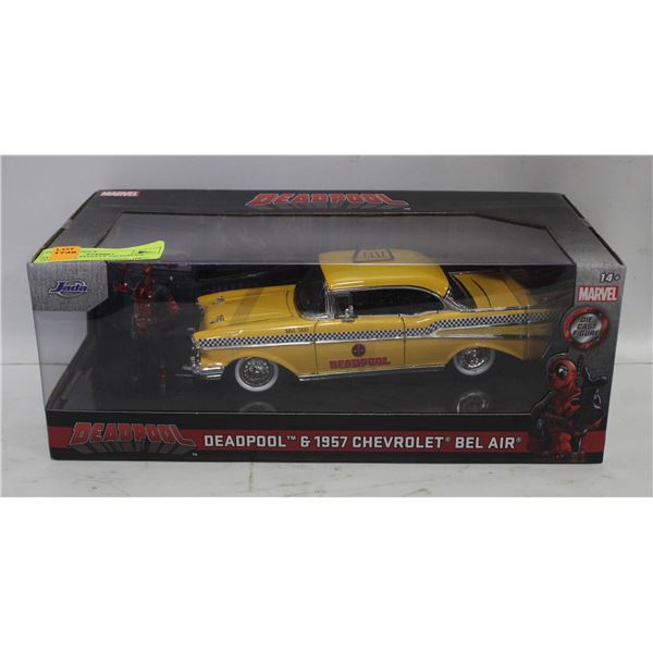 JADA TOYS MARVEL DEADPOOL 1957 CHEVY