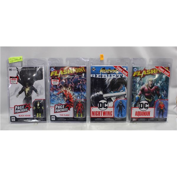 DC DIRECT COMIC BOOKS W/3IN FIGURES