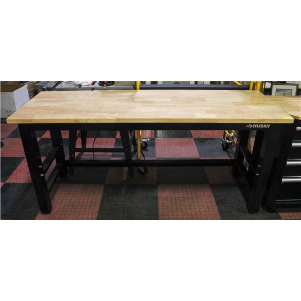 HUSKY WORKTABLE 6' X 2' X 33.5" HEIGHT ADJUSTABLE