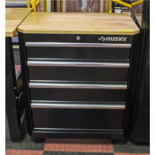 HUSKY 4 DRAWER ROLLING TOOL CABINET