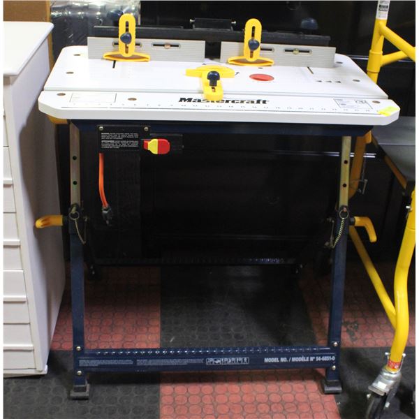 MASTERCRAFT ROUTER TABLE ROUTER NOT INCLUDED