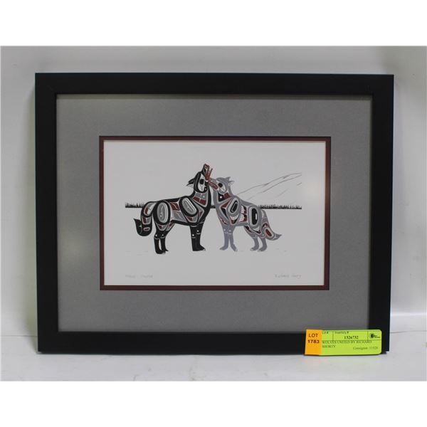 WOLVES UNITED BY RICHARD SHORTY 11.25" X 14.25"