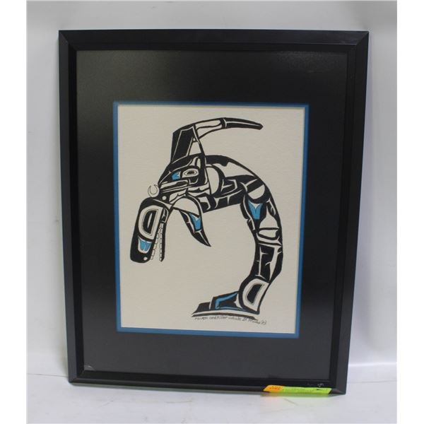 RAVEN & KILLER WHALE BY GITKSAN ARTIST JONATHAN