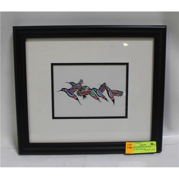 HUMMINGBIRDS BY HEITSUK ARTIST BEN HOUSTIE