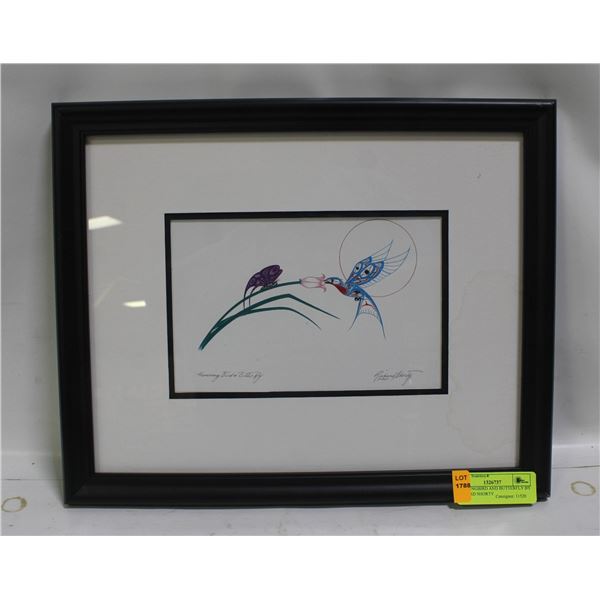 HUMMINGBIRD AND BUTTERFLY BY RICHARD SHORTY