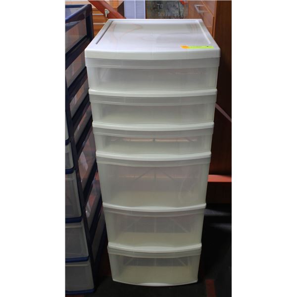GRACIOUS LIVING BRAND PLASTIC 6 DRAWER ORGANIZER