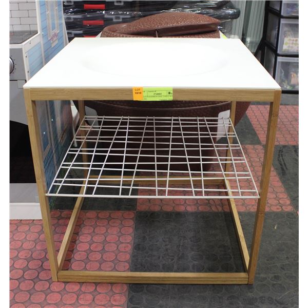 IKEA PS BAMBOO SIDE TABLE WITH BOWL