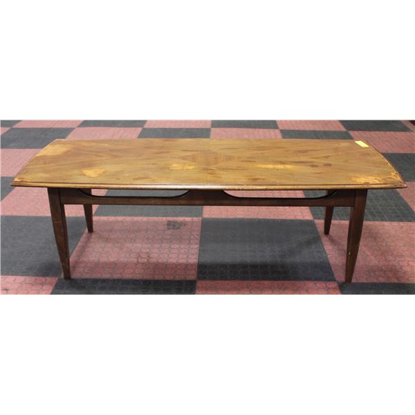 MCM WOODEN COFFEE TABLE 50"X20"X15"