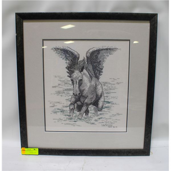 CROSS STITCHED PEGASUS