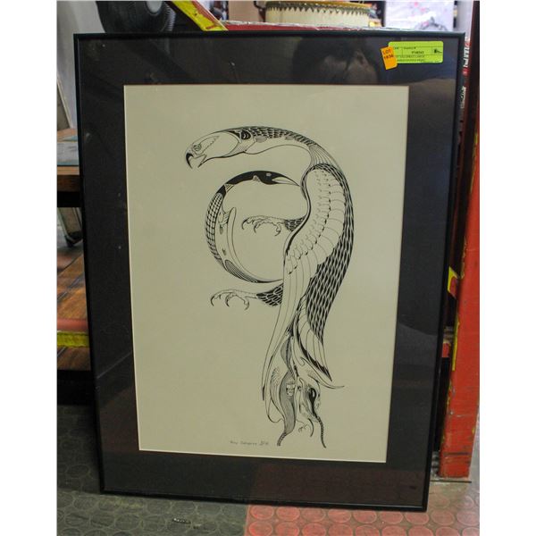 ROY SALOPREE LARGE FRAMED/SIGNED PRINT