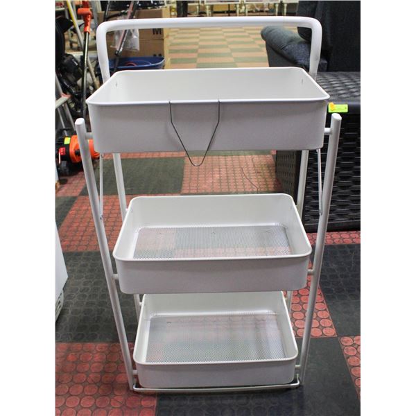 METAL STORAGE BIN 29 IN. H X15 IN. W. X 11. D.