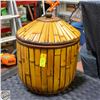 Image 1 : VINTAGE BAMBOO/RATTAN LIDDED STORAGE