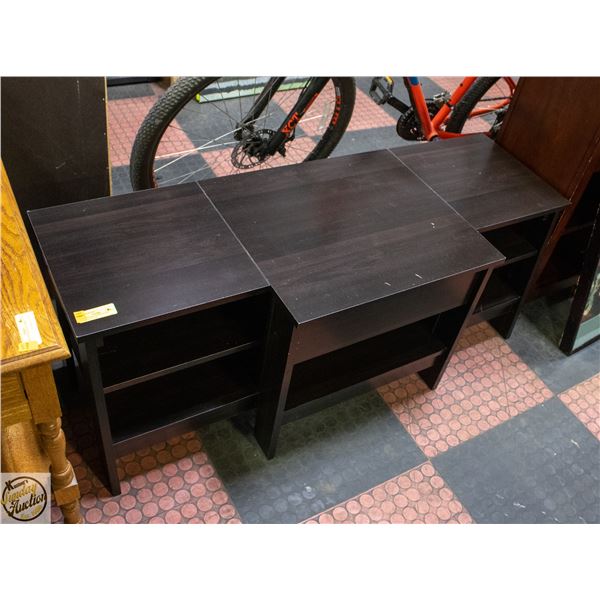 WOOD ENTERTAINMENT UNIT 50"X19"X19" HIGH