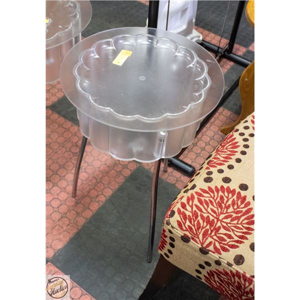 VINTAGE IKEA HATTEN SIDE TABLE W/STORAGE