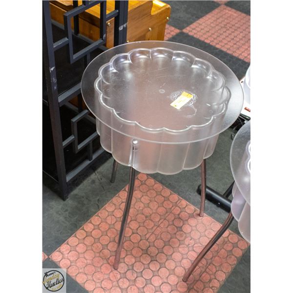 VINTAGE IKEA HATTEN SIDE TABLE W/STORAGE