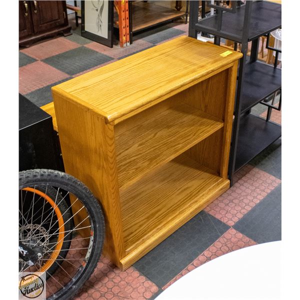 SOLID OAK SHELVING UNIT