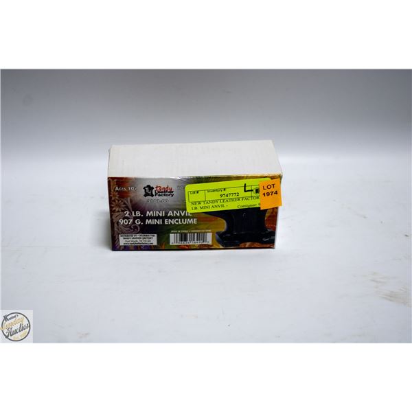 NEW TANDY LEATHER FACTORY 2 LB. MINI ANVIL -