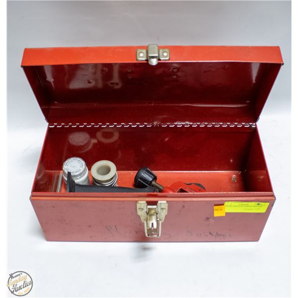 TOOLKIT WITH PLUMBING SOLDER