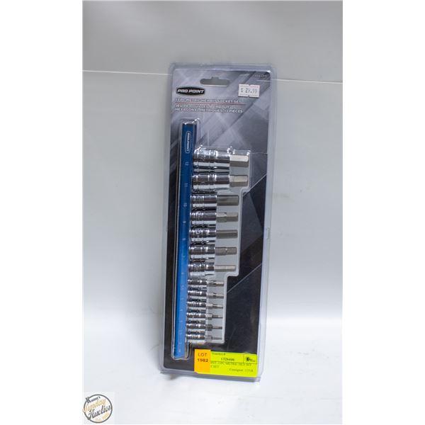 PRO POINT 13PC METRIC HEX BIT SOCKET SET