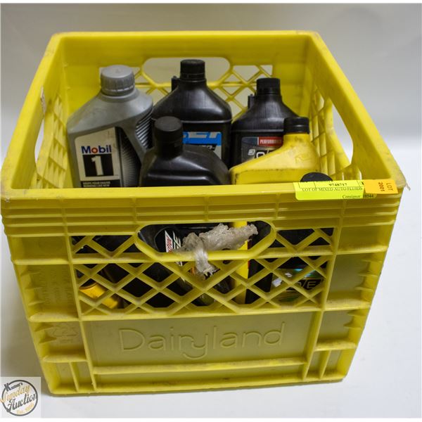 LOT OF MIXED AUTO FLUIDS
