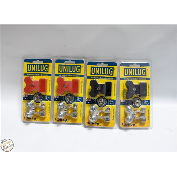 SET OF 4 UNI LUG BATTERY POST CONNECTORS