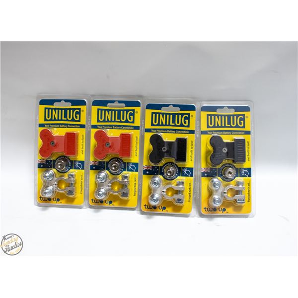 SET OF 4 UNI LUG BATTERY POST CONNECTORS