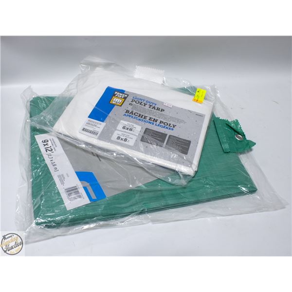 LOT OF TWO TARPS