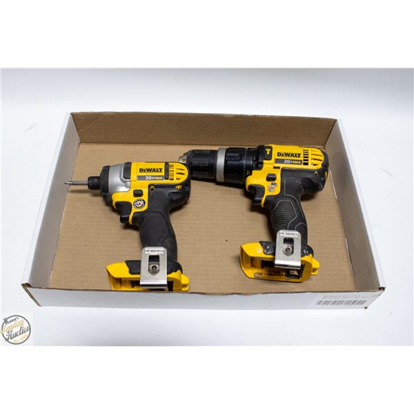 DEWALT CORDLESS IMPACT DRIVER + CORDLESS HAMMER