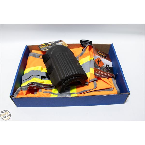 NEW KNEE PADS + NEW HI-VIZ SAFETY VEST