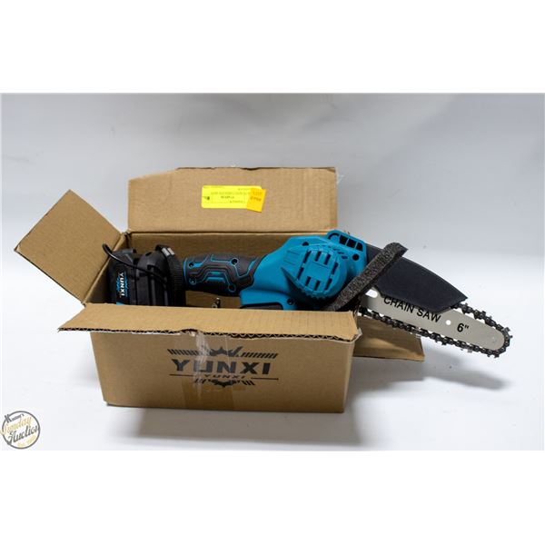 NEW IN BOX CORDLESS MINI CHAINSAW