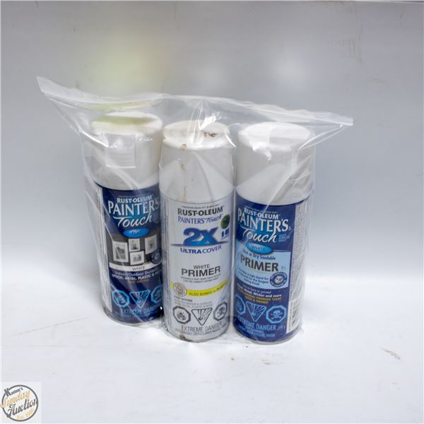 3PK RUSTOLEUM SPRAY PAINT