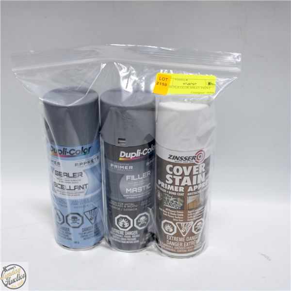 3PK DUPLICOLOR SPRAY PAINT